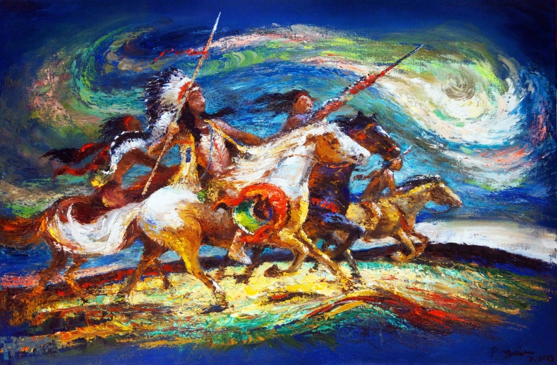 Four on the Move by artist Ping Irvin